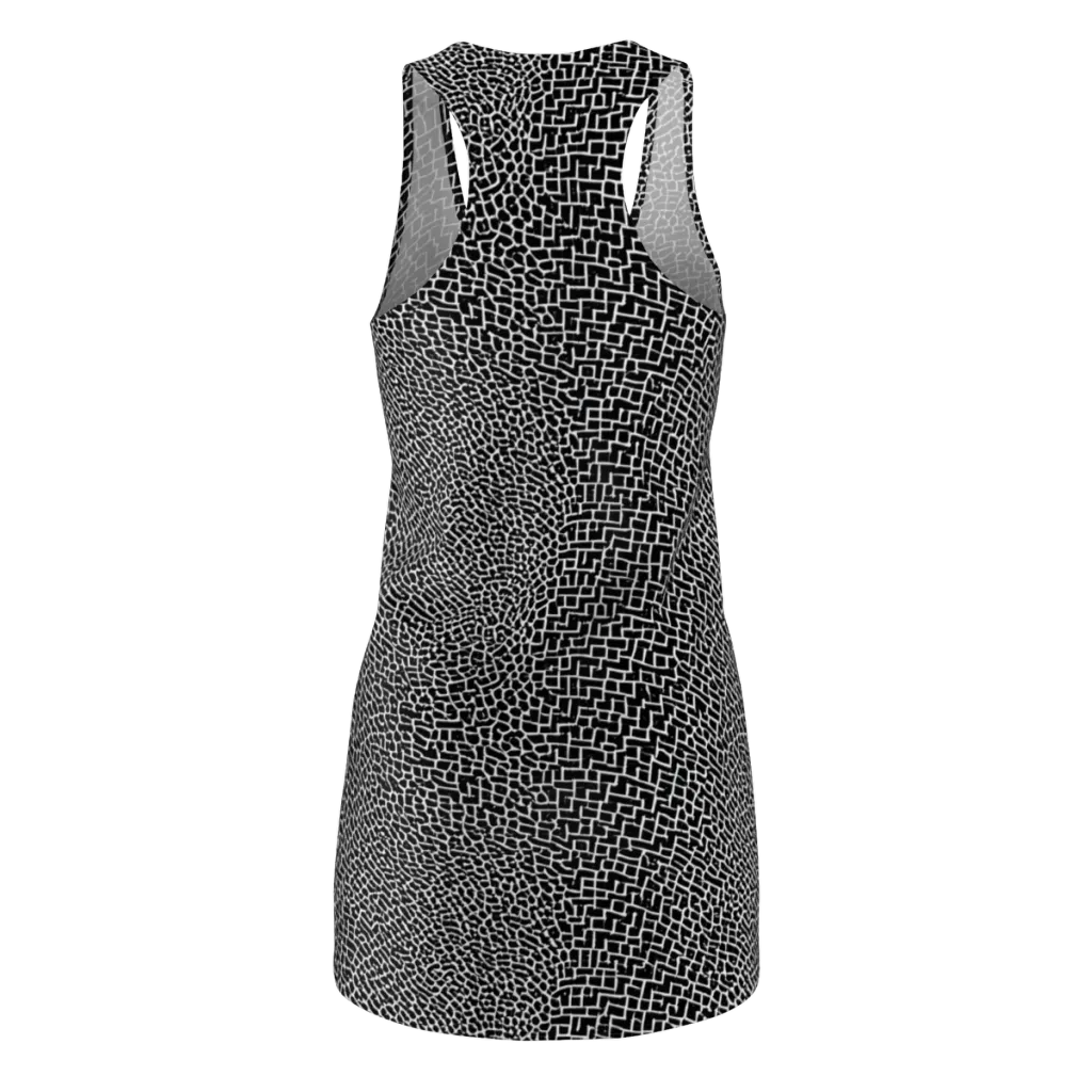 Obsidian Mosaic on Racerback Dress — Back