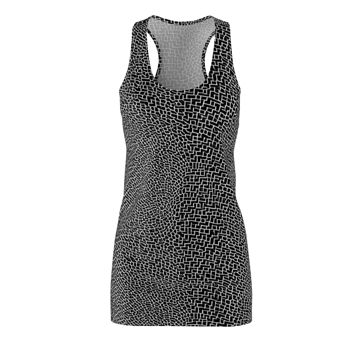 Obsidian Mosaic on Racerback Dress — Front