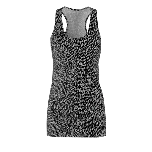 Obsidian Mosaic on a Racerback Dress
