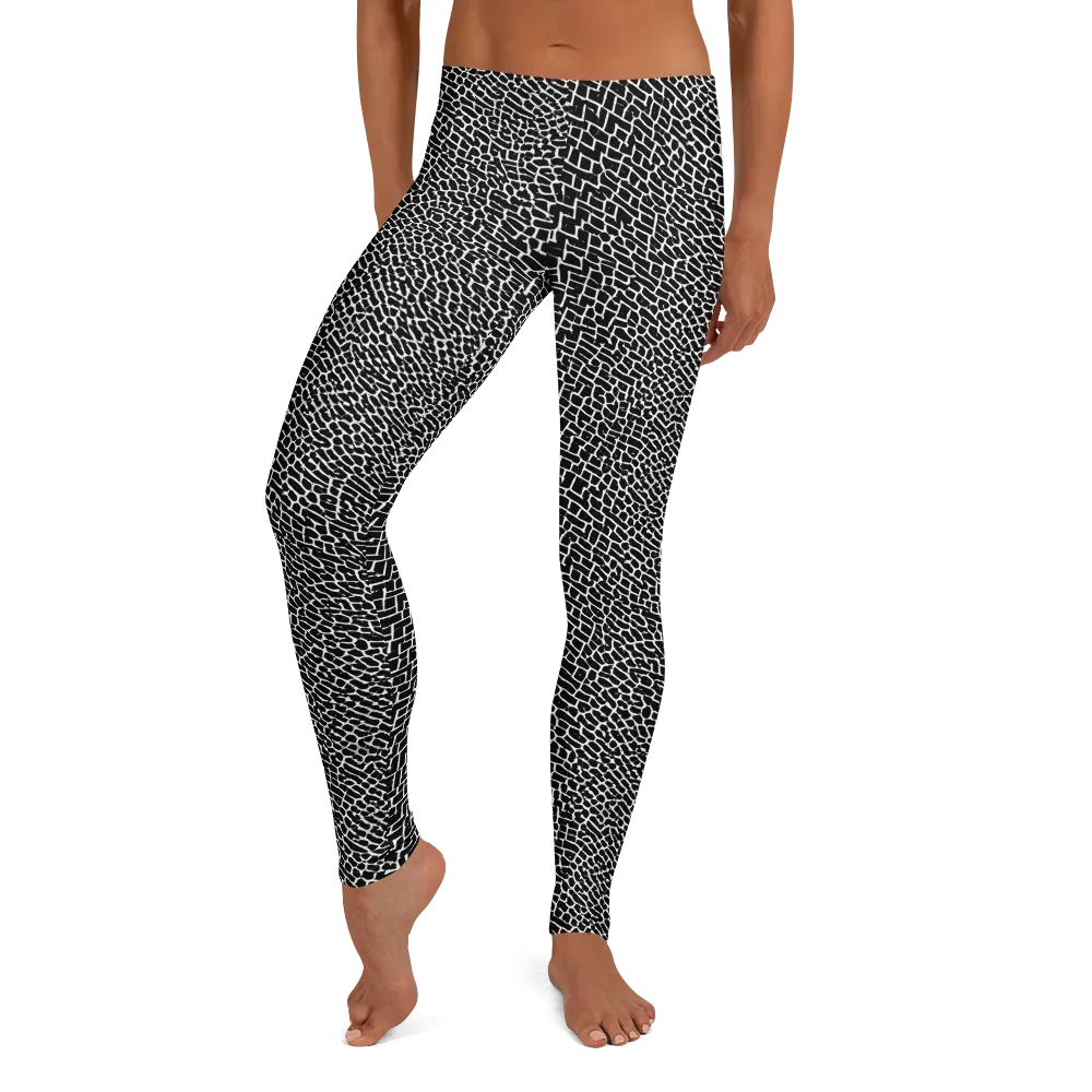 Obsidian Mosaic on Leggings — Front