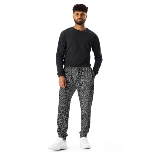 Obsidian Mosaic on a Men's Joggers