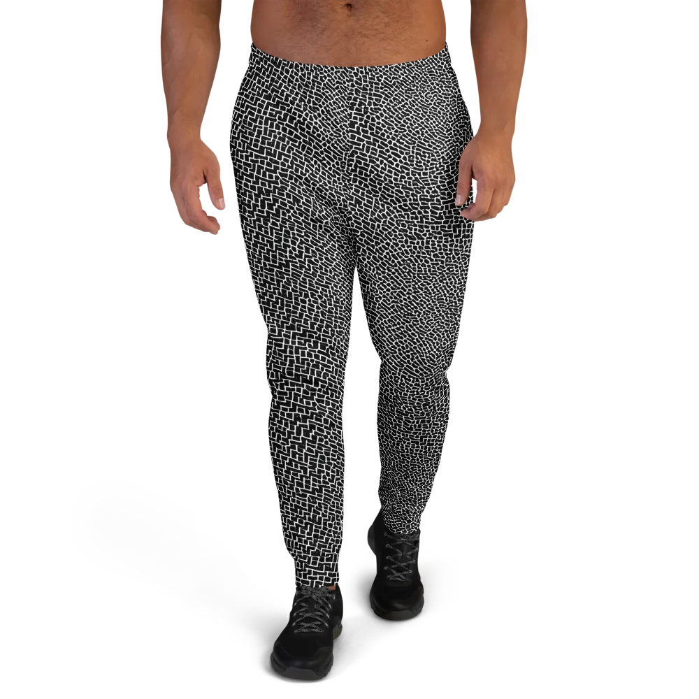 Obsidian Mosaic on Men's Joggers — Front