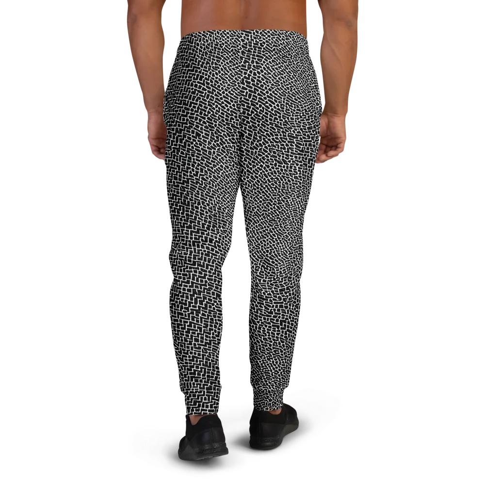 Obsidian Mosaic on Men's Joggers — Back