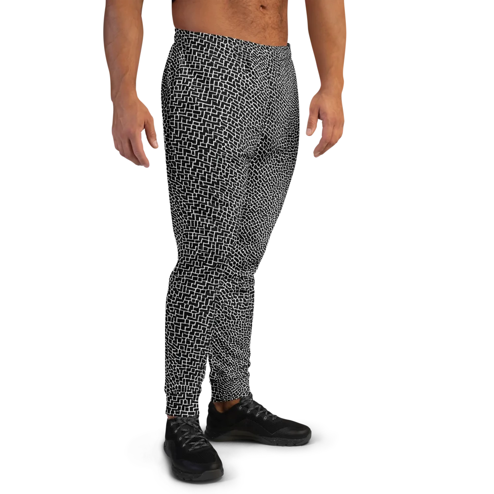Obsidian Mosaic on Men's Joggers — Right