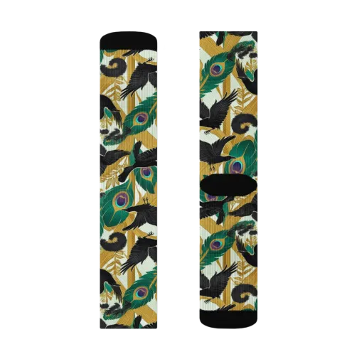 Midnight Plumes on a Socks