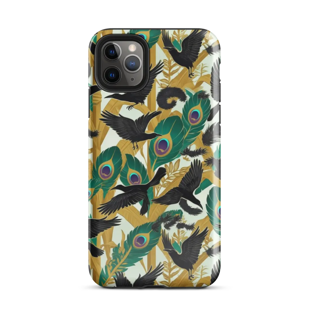Midnight Plumes on Tough Case for iPhone® — Front