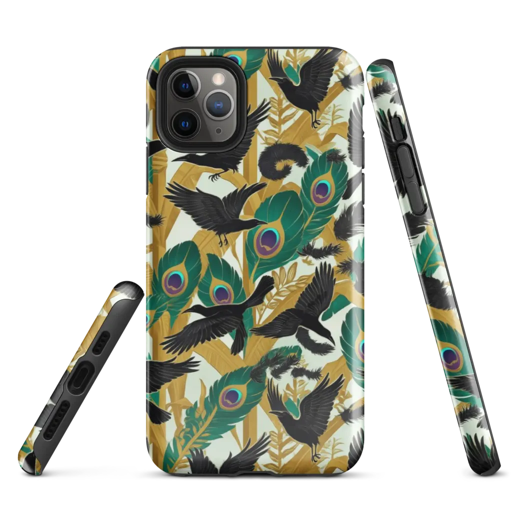 Midnight Plumes on Tough Case for iPhone® — Front