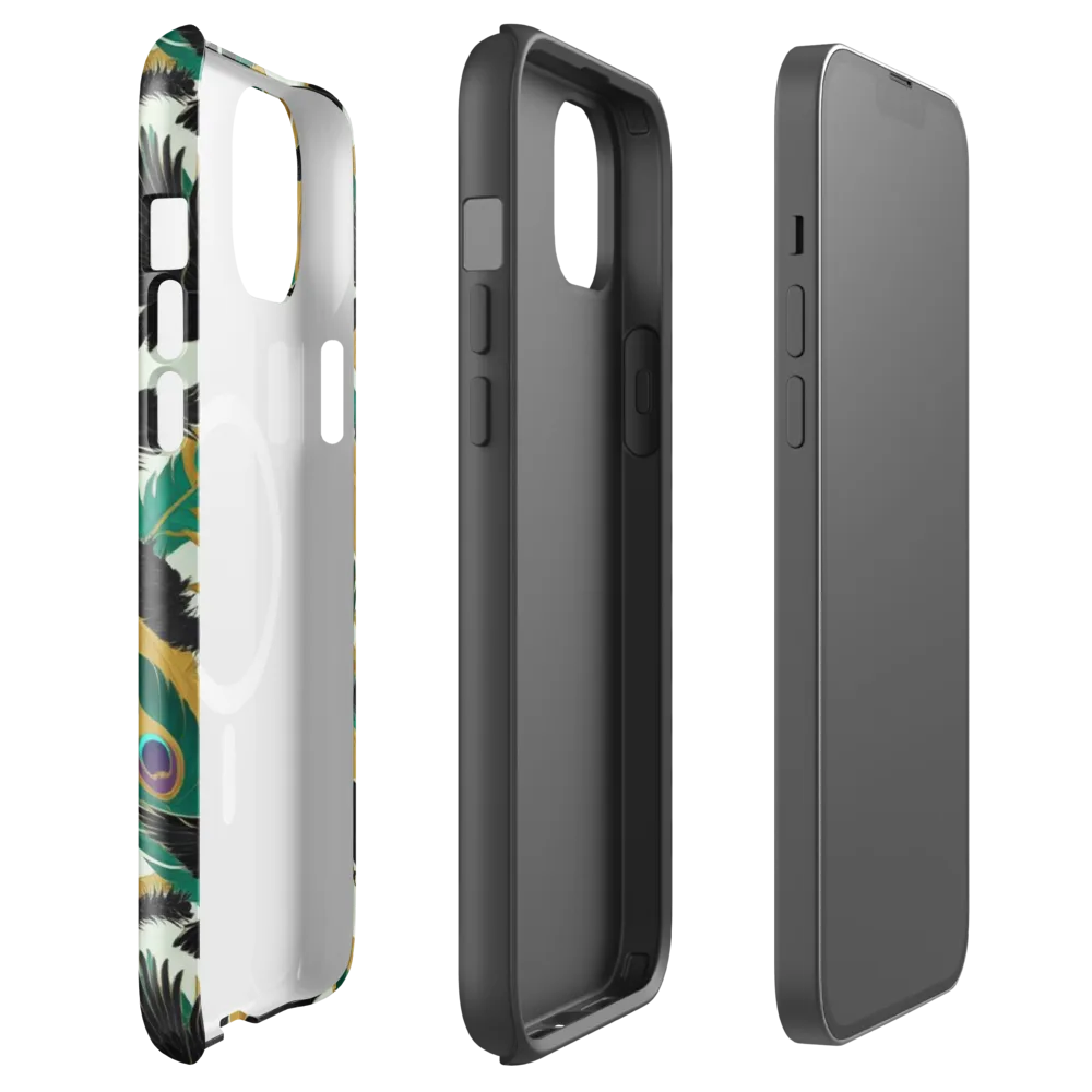 Midnight Plumes on MagSafe Tough Case for iPhone® — Front