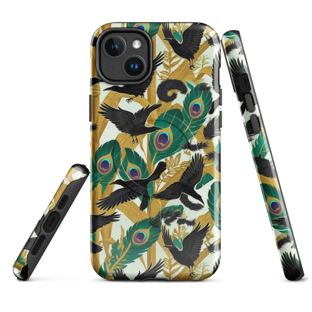 Midnight Plumes on MagSafe Tough Case for iPhone® — Front