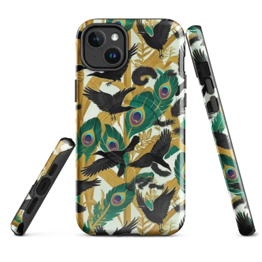 Midnight Plumes on a MagSafe Tough Case for iPhone®