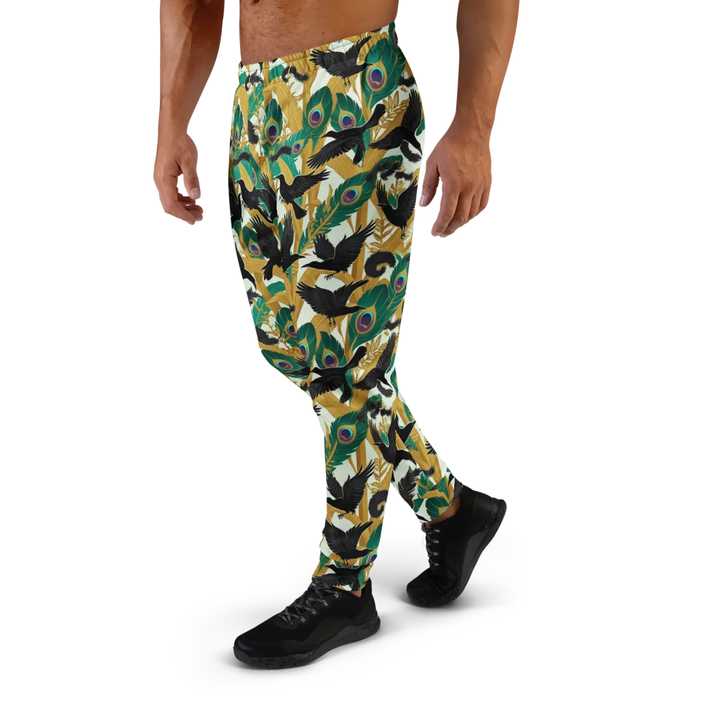 Midnight Plumes on Men's Joggers — Left