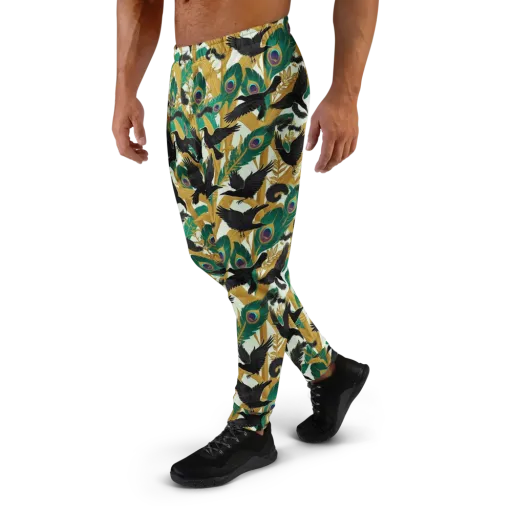 Midnight Plumes on a Men's Joggers
