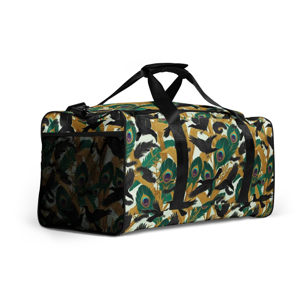 Midnight Plumes on Duffle Bag — Right Front