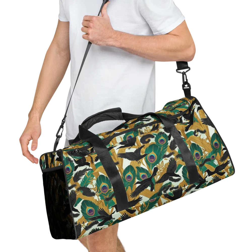 Midnight Plumes on Duffle Bag — Right Front