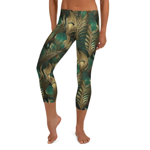 Jade Baroque on a Capri Leggings