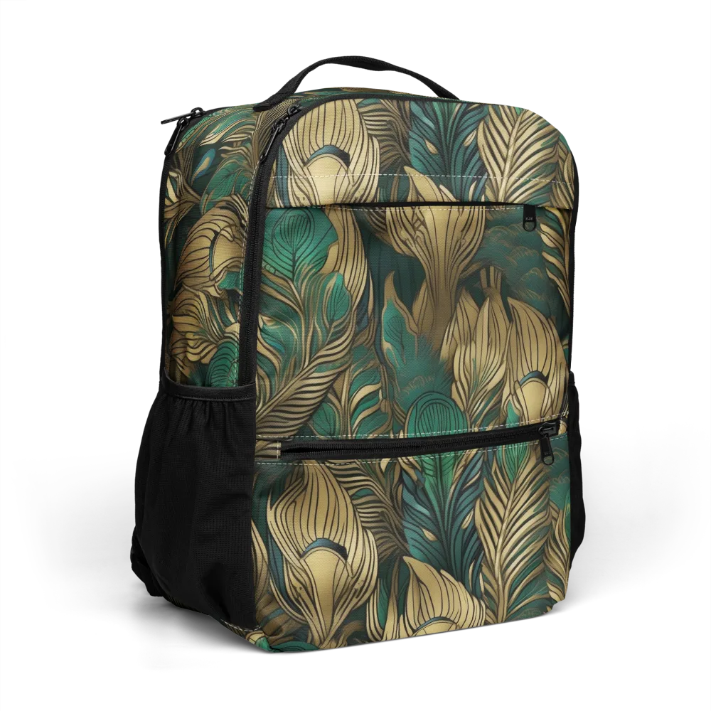 Jade Baroque on Utility Backpack — Right Front