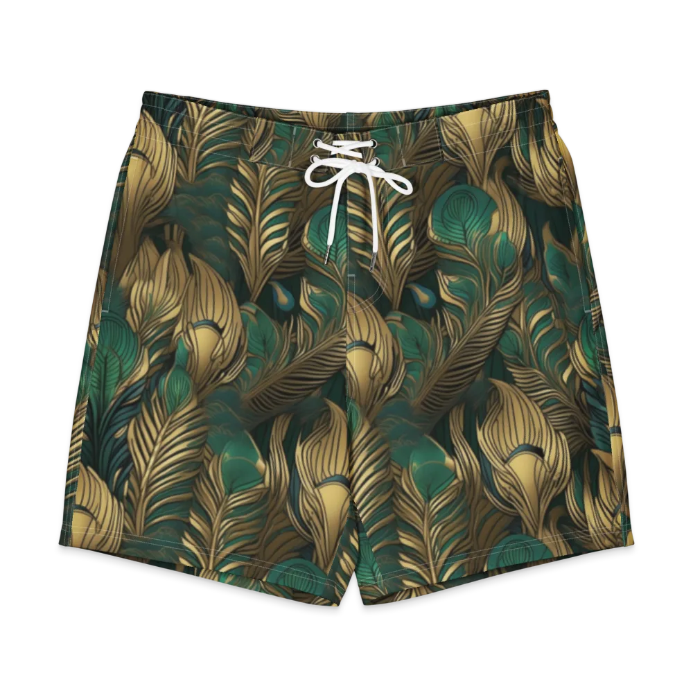 Jade Baroque on Men's Board Shorts — Front