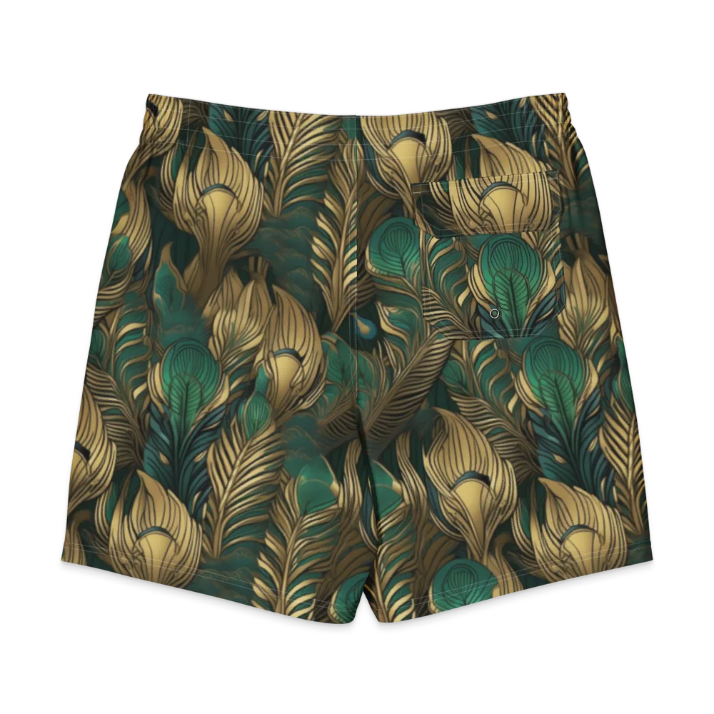 Jade Baroque on Men's Board Shorts — Back