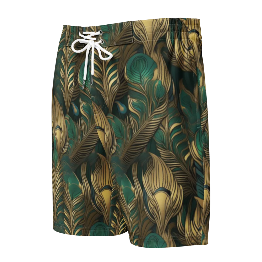 Jade Baroque on Men's Board Shorts — Front