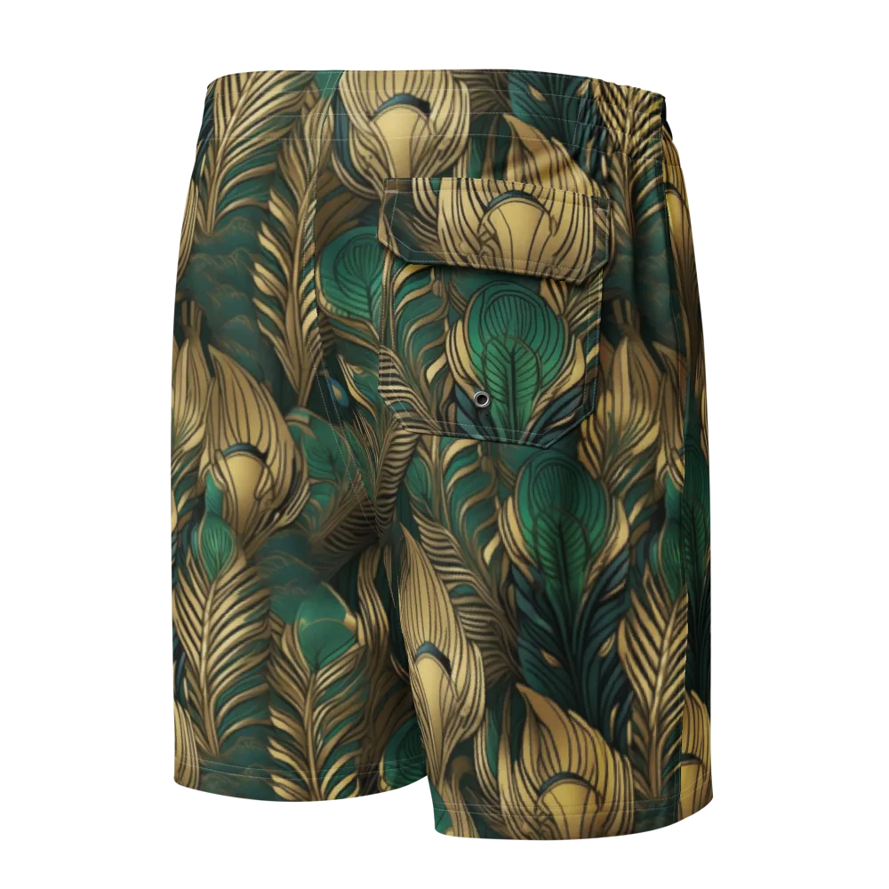 Jade Baroque on Men's Board Shorts — Back