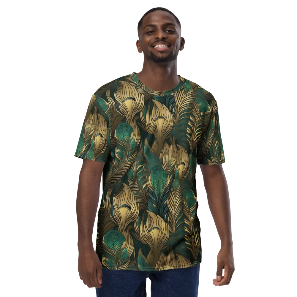 Jade Baroque on Men's Crew Neck T-Shirt — Front
