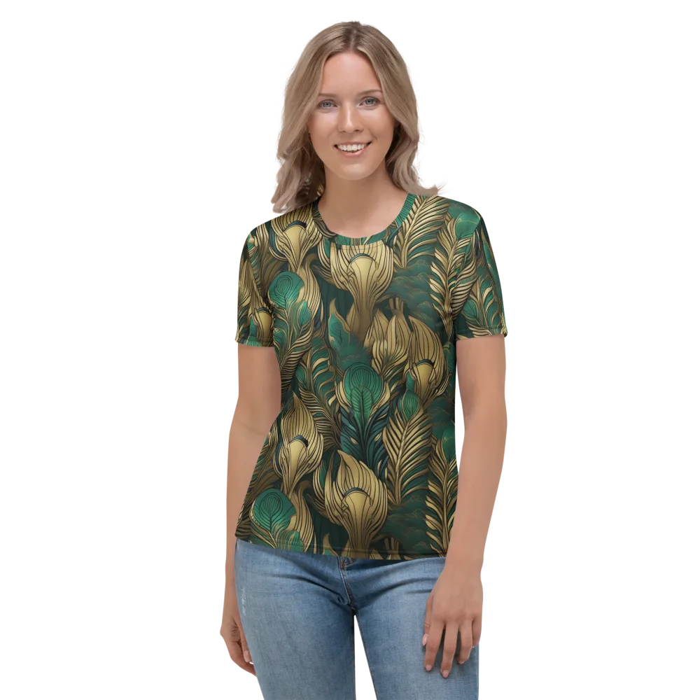 Jade Baroque on Women's Crew Neck T-Shirt — Front