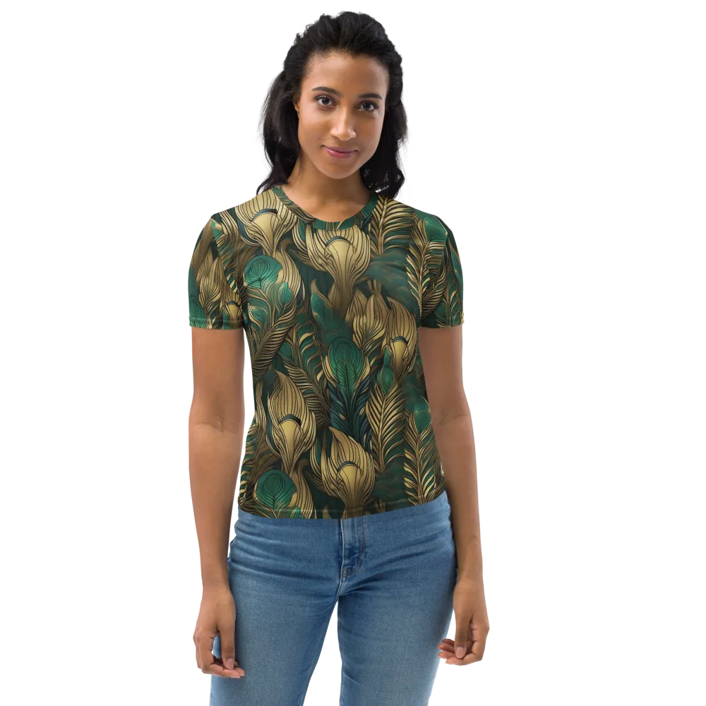 Jade Baroque on Women's Crew Neck T-Shirt — Front