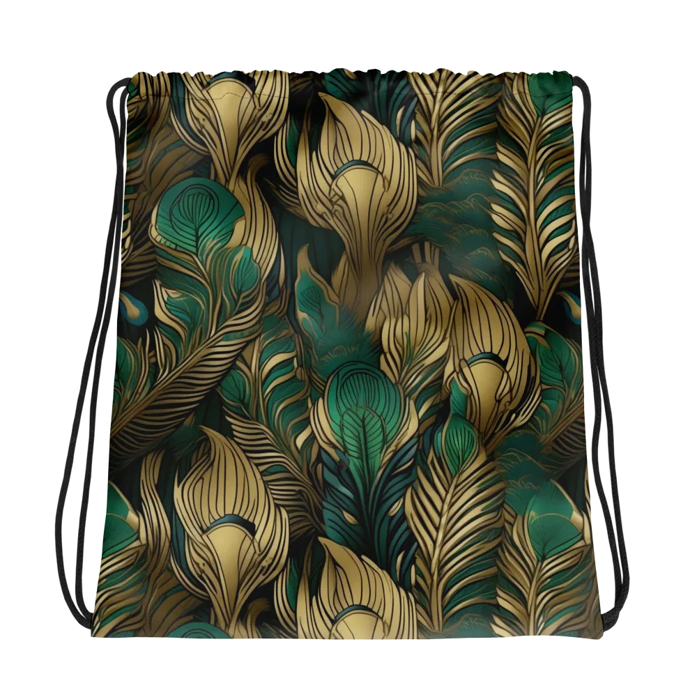 Jade Baroque on Drawstring Bag — Photo