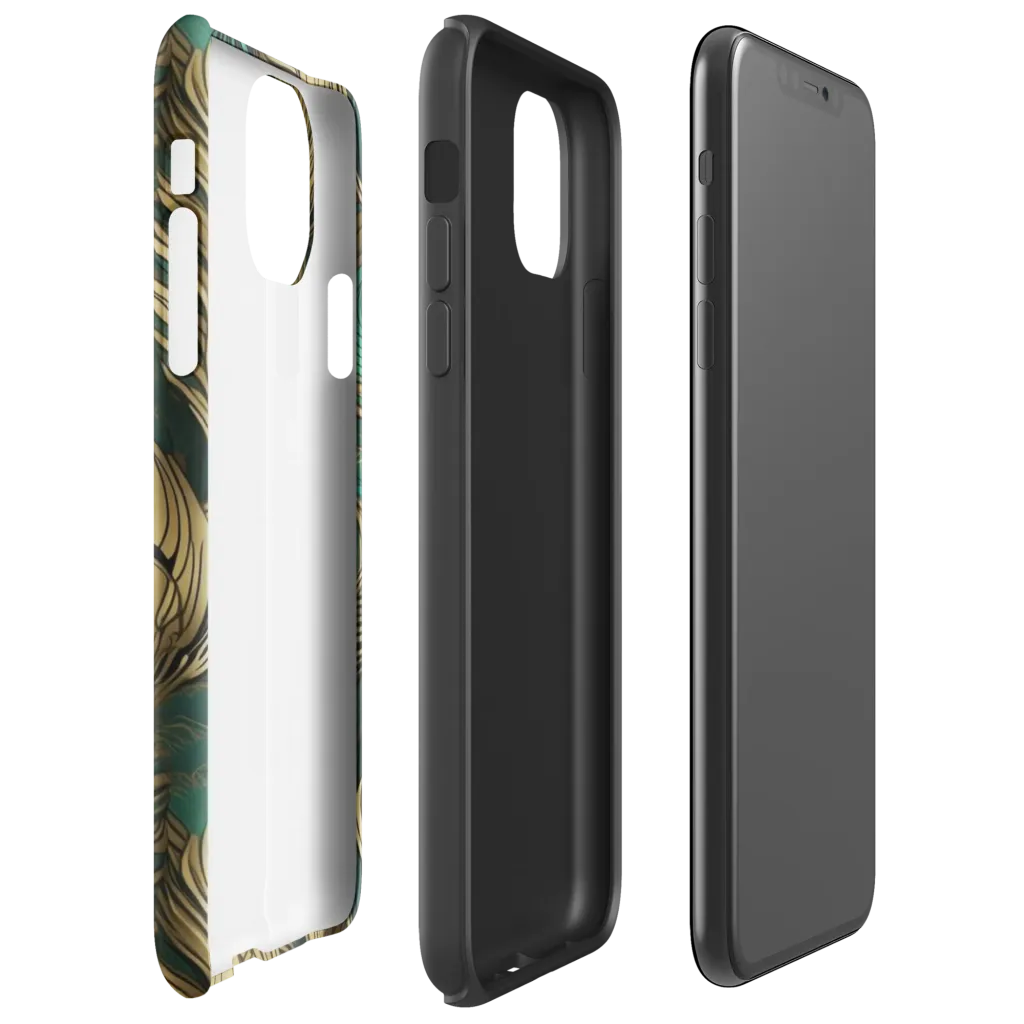 Jade Baroque on Tough Case for iPhone® — Right