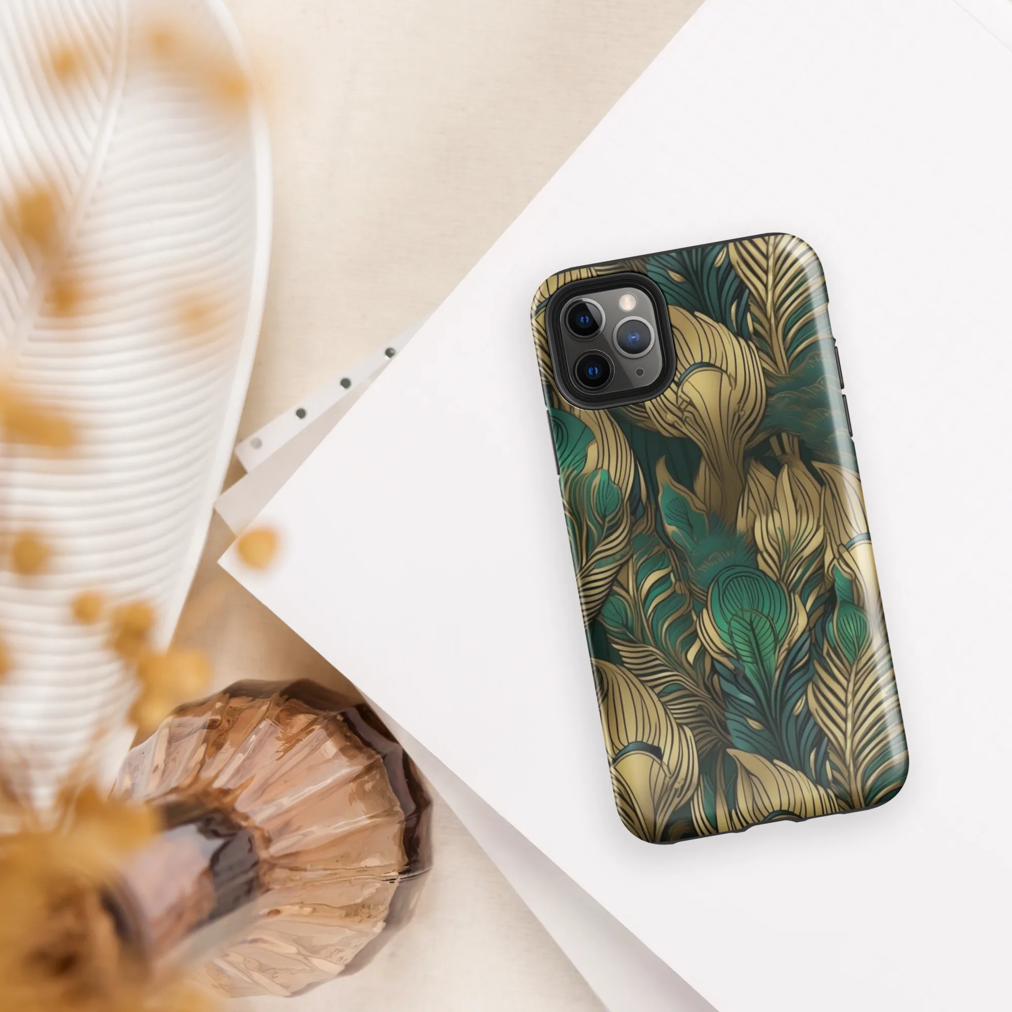Jade Baroque on Tough Case for iPhone® — Front