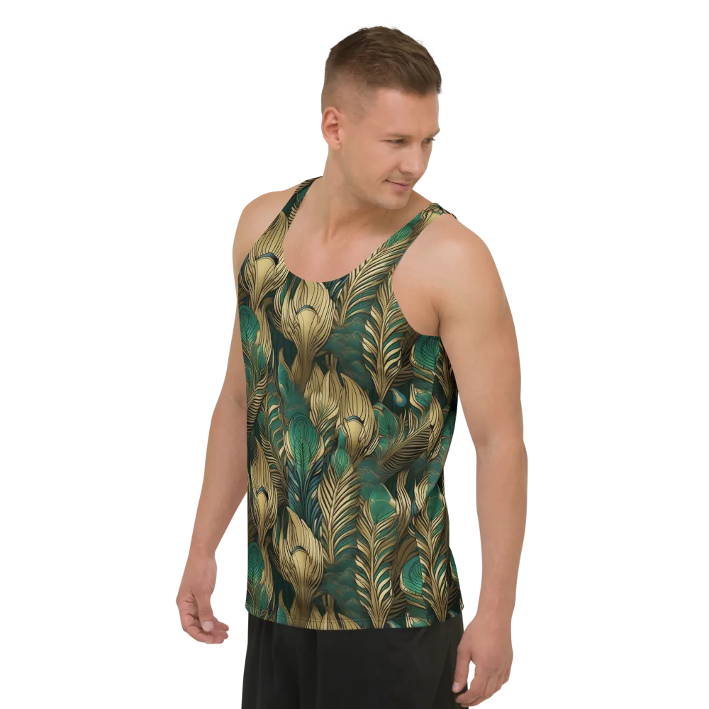 Jade Baroque on Men's Tank Top — Left Front