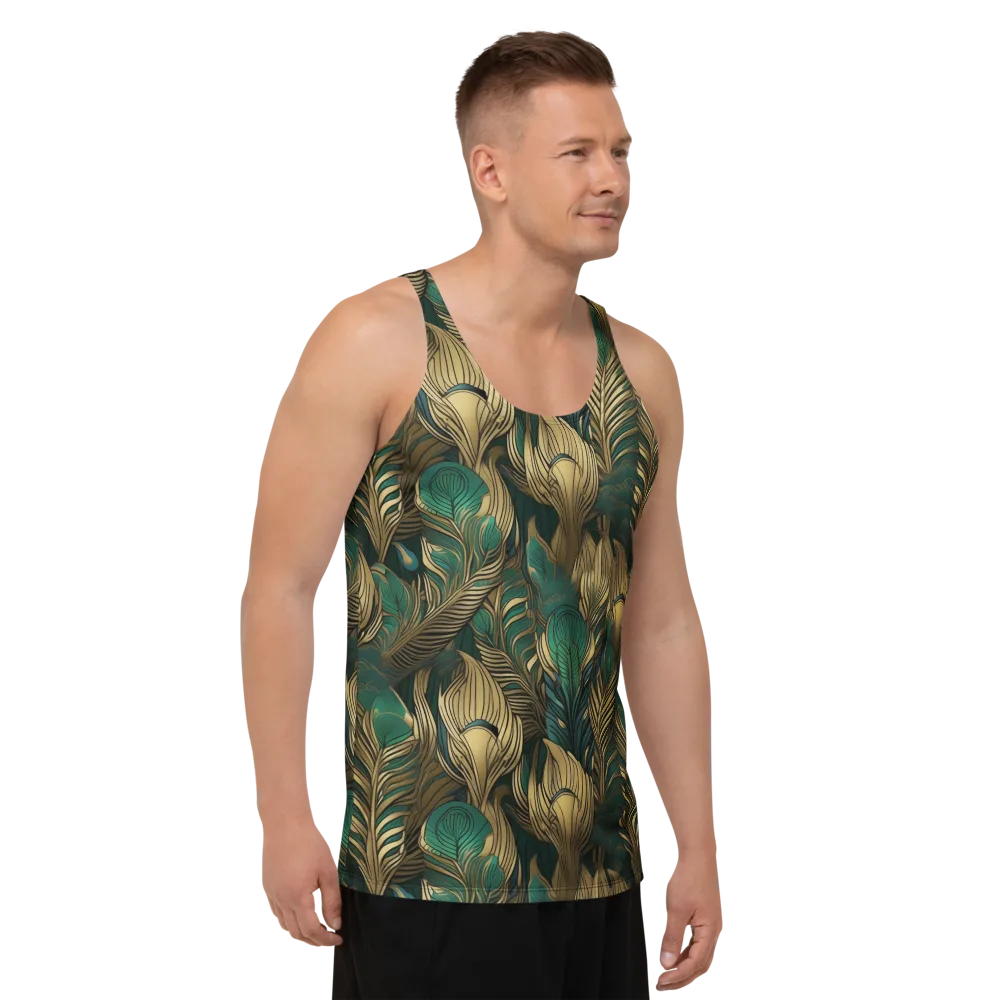 Jade Baroque on Men's Tank Top — Right Front
