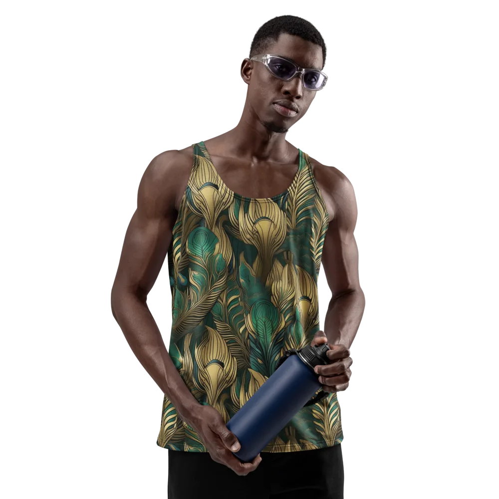 Jade Baroque on Men's Tank Top — Front