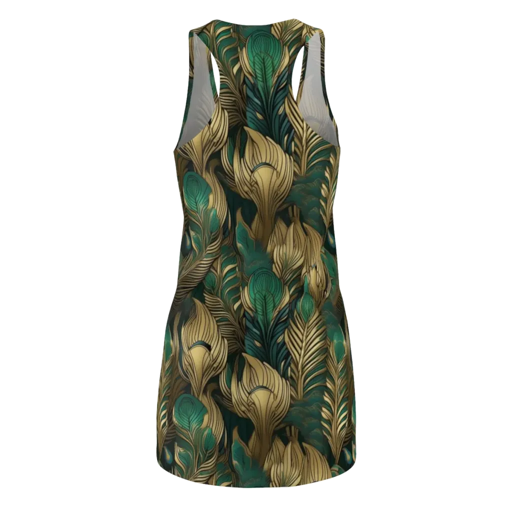 Jade Baroque on Racerback Dress — Back