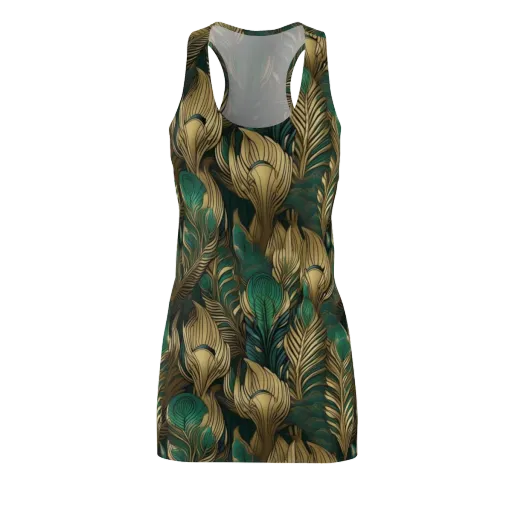 Jade Baroque on a Racerback Dress