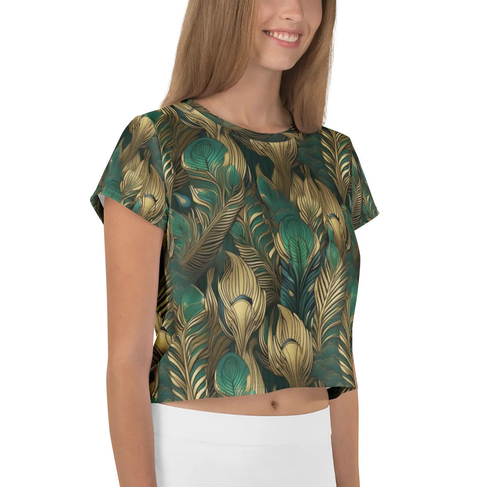 Jade Baroque on Crop Tee — Right