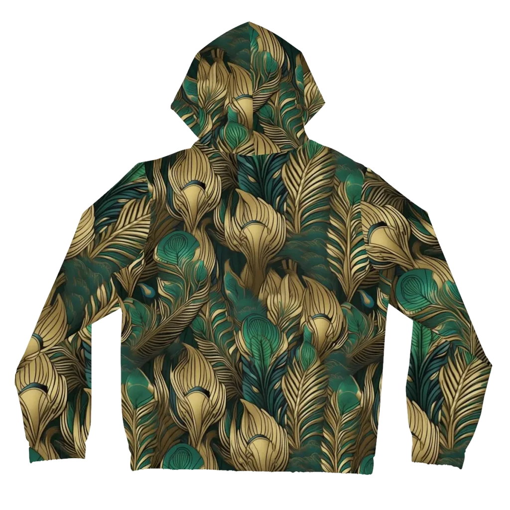 Jade Baroque on Women's Full-Zip Hoodie — Back
