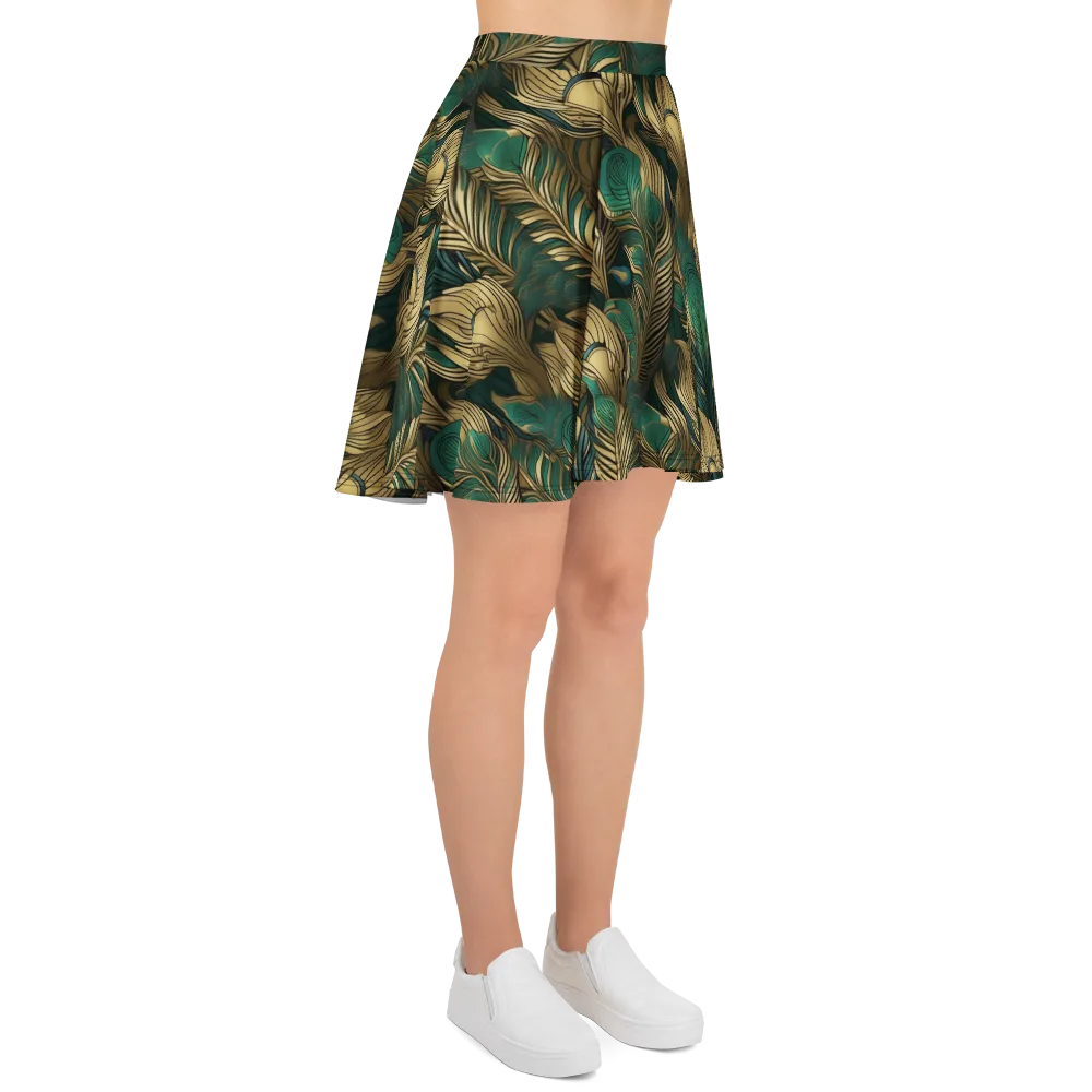 Jade Baroque on Skater Skirt — Right