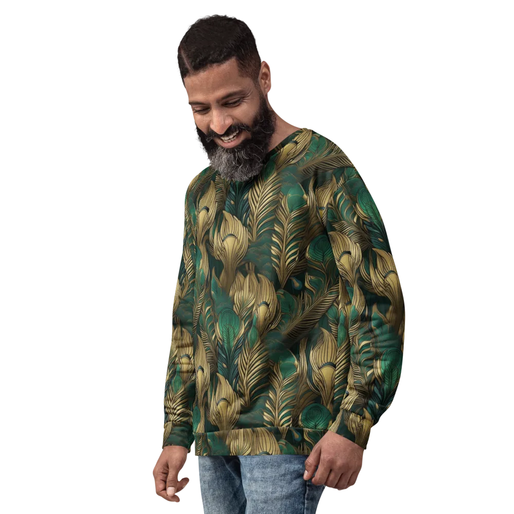 Jade Baroque on Sweatshirt — Left Front