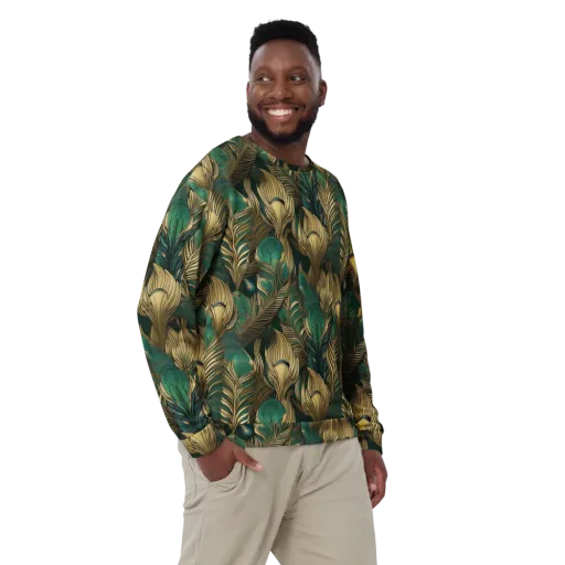Jade Baroque on a Sweatshirt