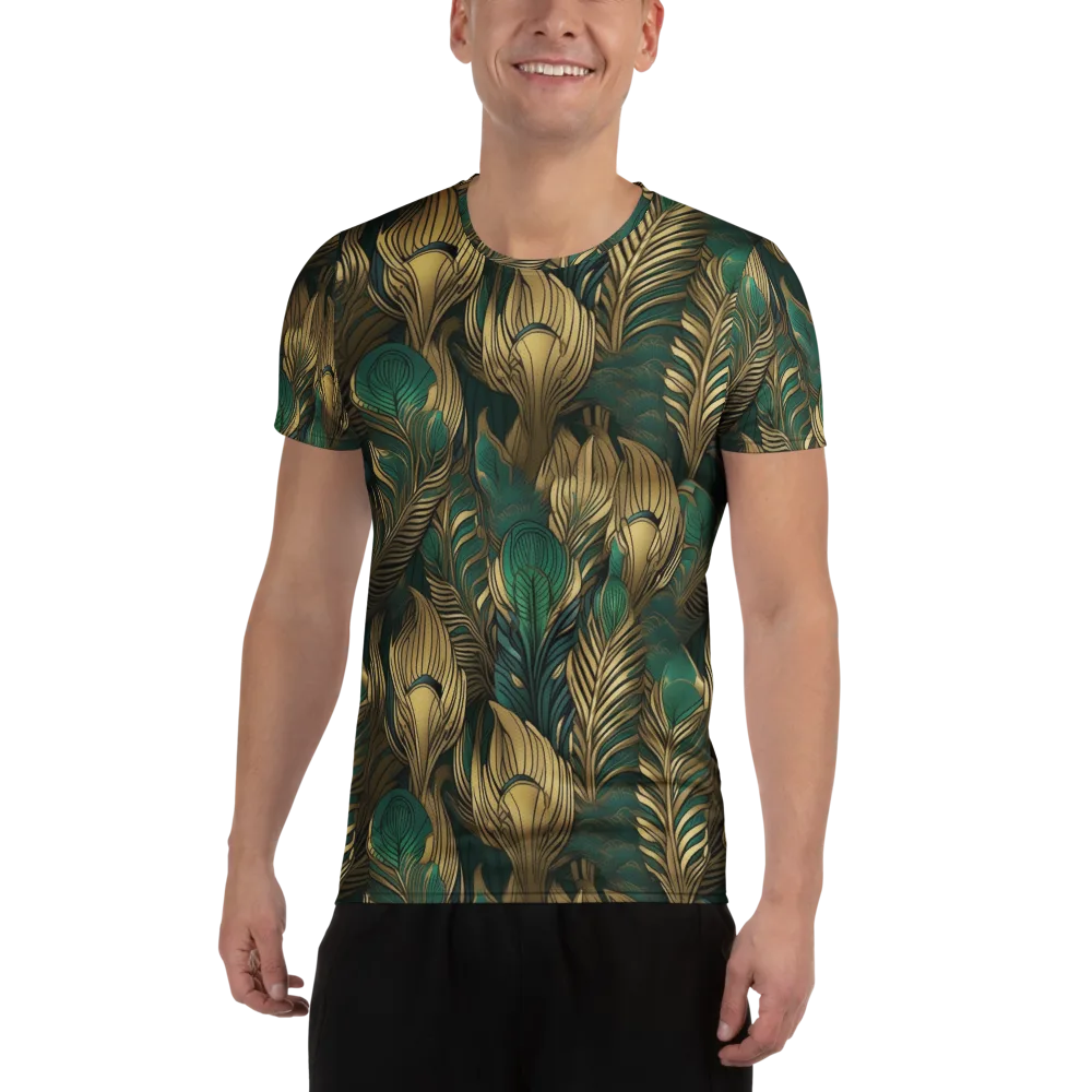 Jade Baroque on Men's Athletic T-Shirt — Front
