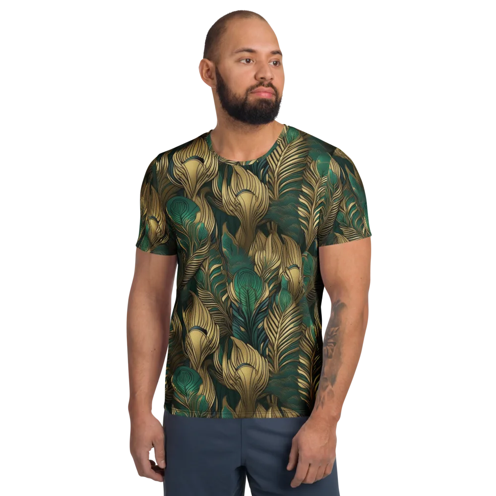 Jade Baroque on Men's Athletic T-Shirt — Front