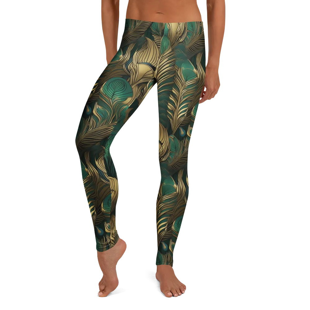 Jade Baroque on Leggings — Front