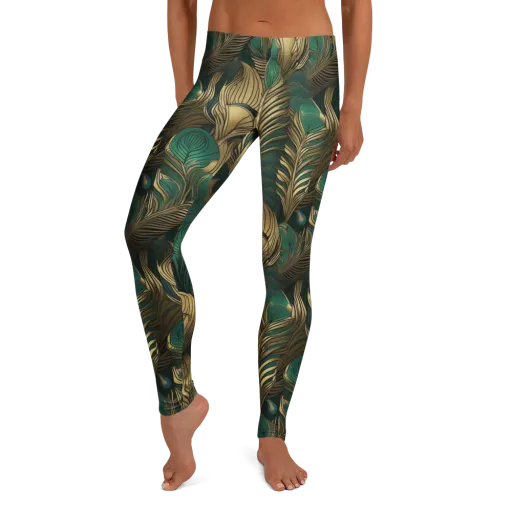 Jade Baroque on a Leggings