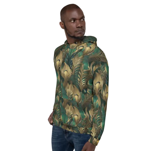 Jade Baroque on a Hoodie