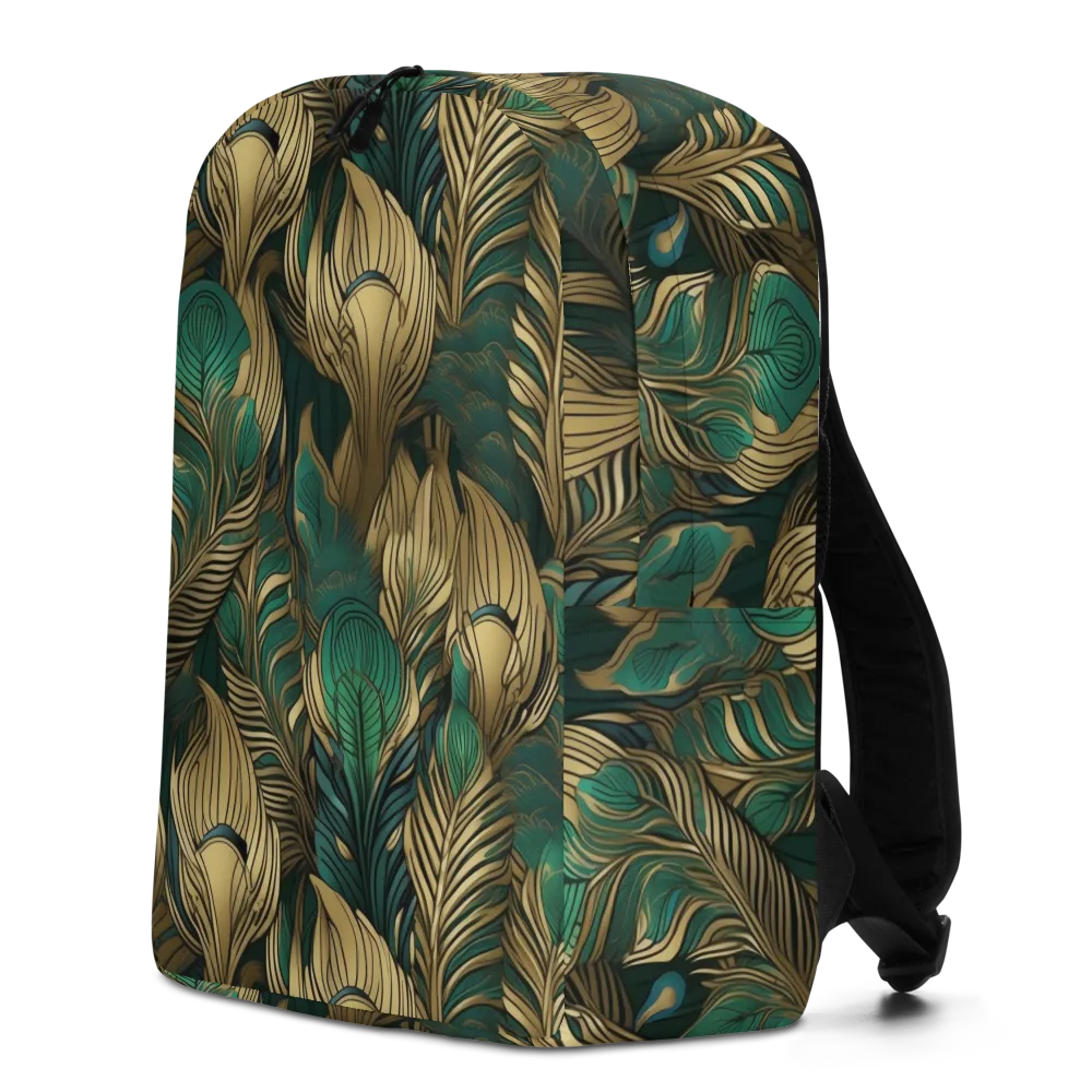 Jade Baroque on Minimalist Backpack — Left