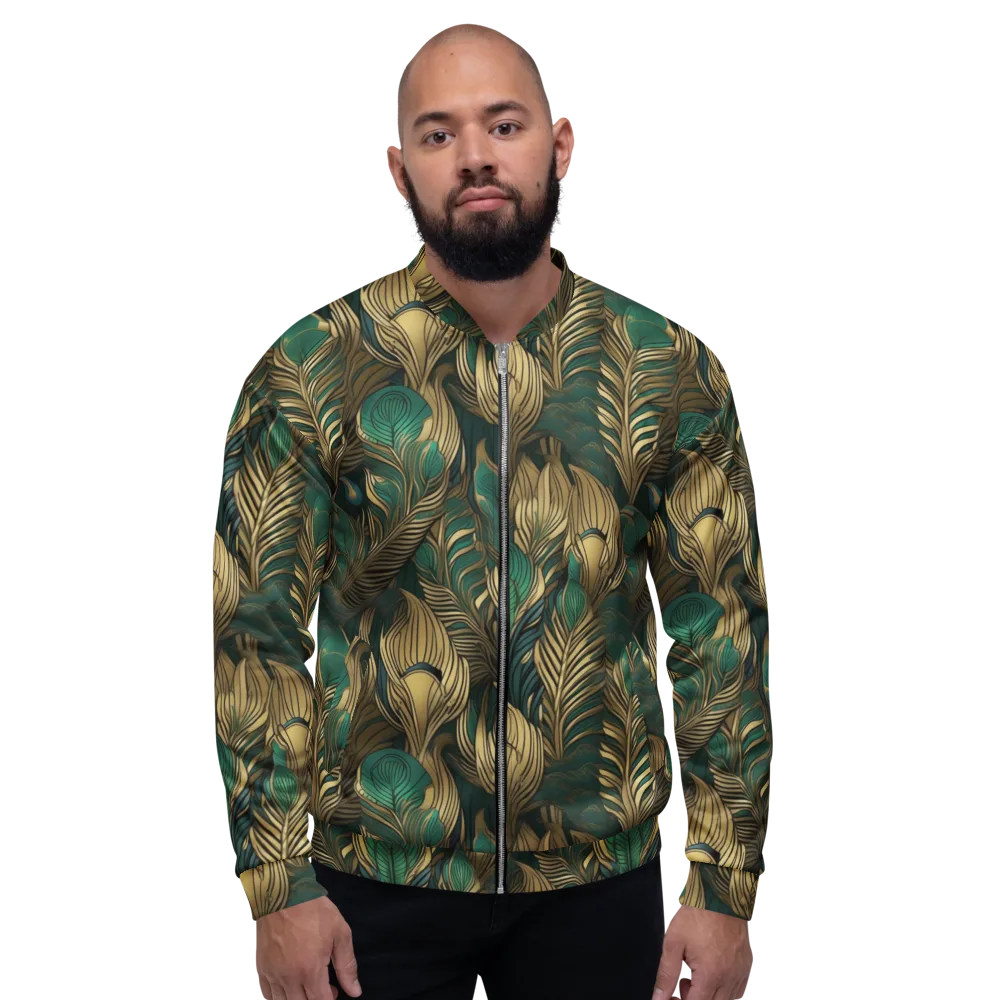 Jade Baroque on Bomber Jacket — Front
