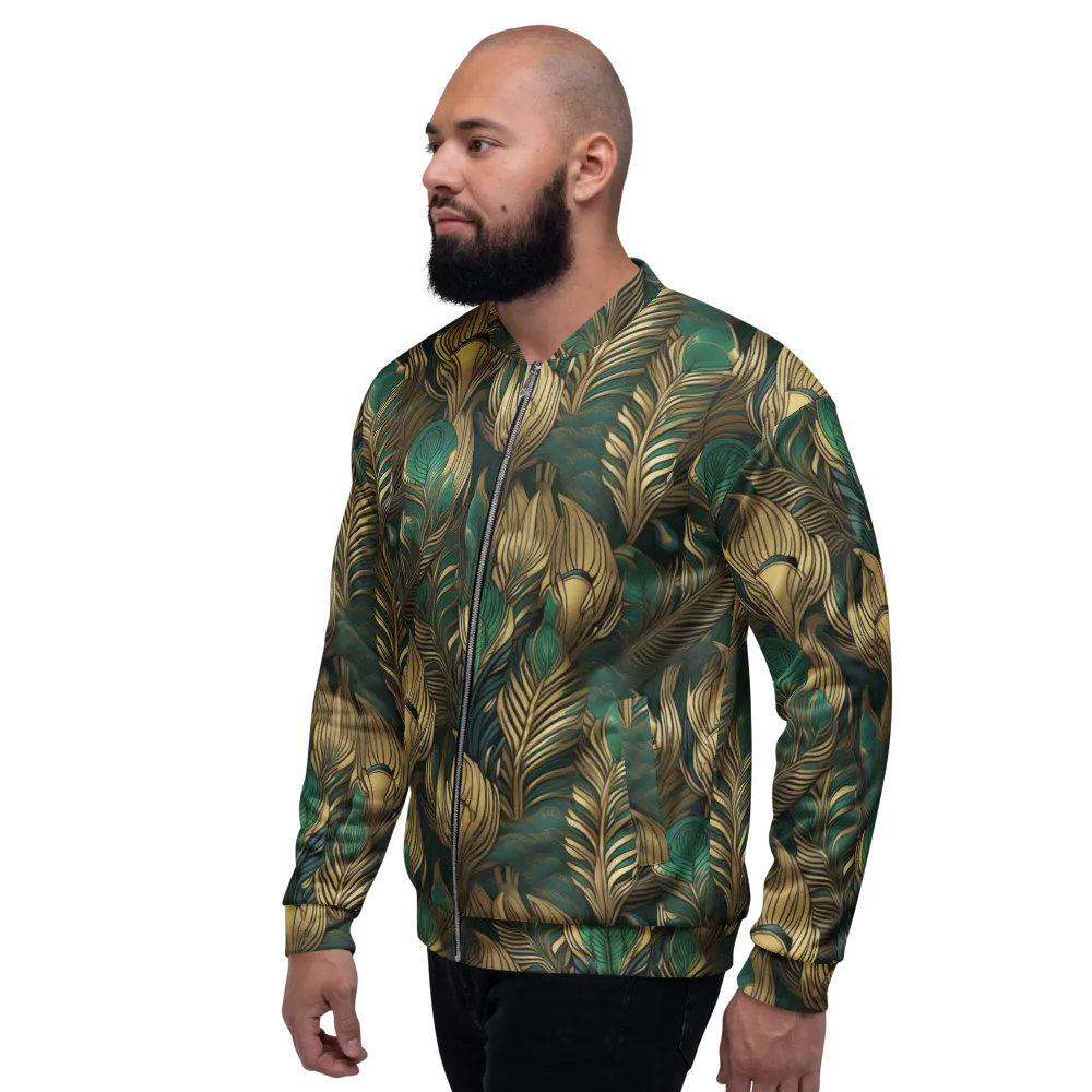 Jade Baroque on Bomber Jacket — Left