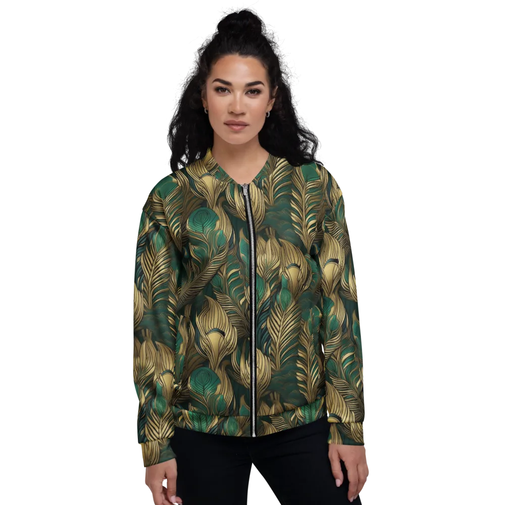 Jade Baroque on Bomber Jacket — Front