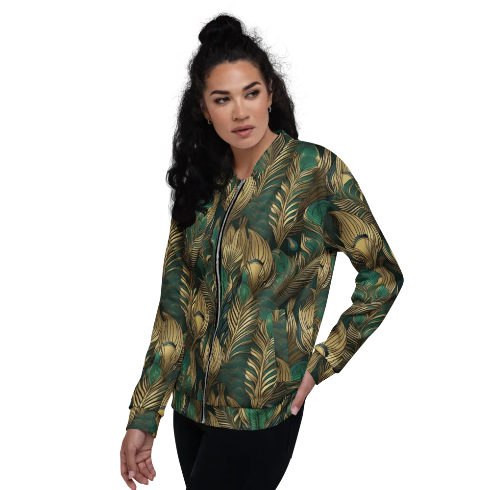 Jade Baroque on Bomber Jacket — Left